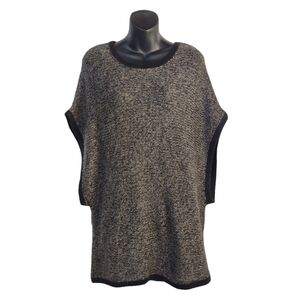 Cato Women's Gray Black Silver Sweater Size L